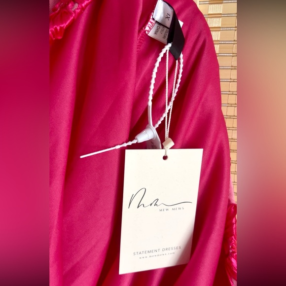 *NWT SIZE XL* Long Sleeve Backless Flower Mini Dress - Picture 8 of 13